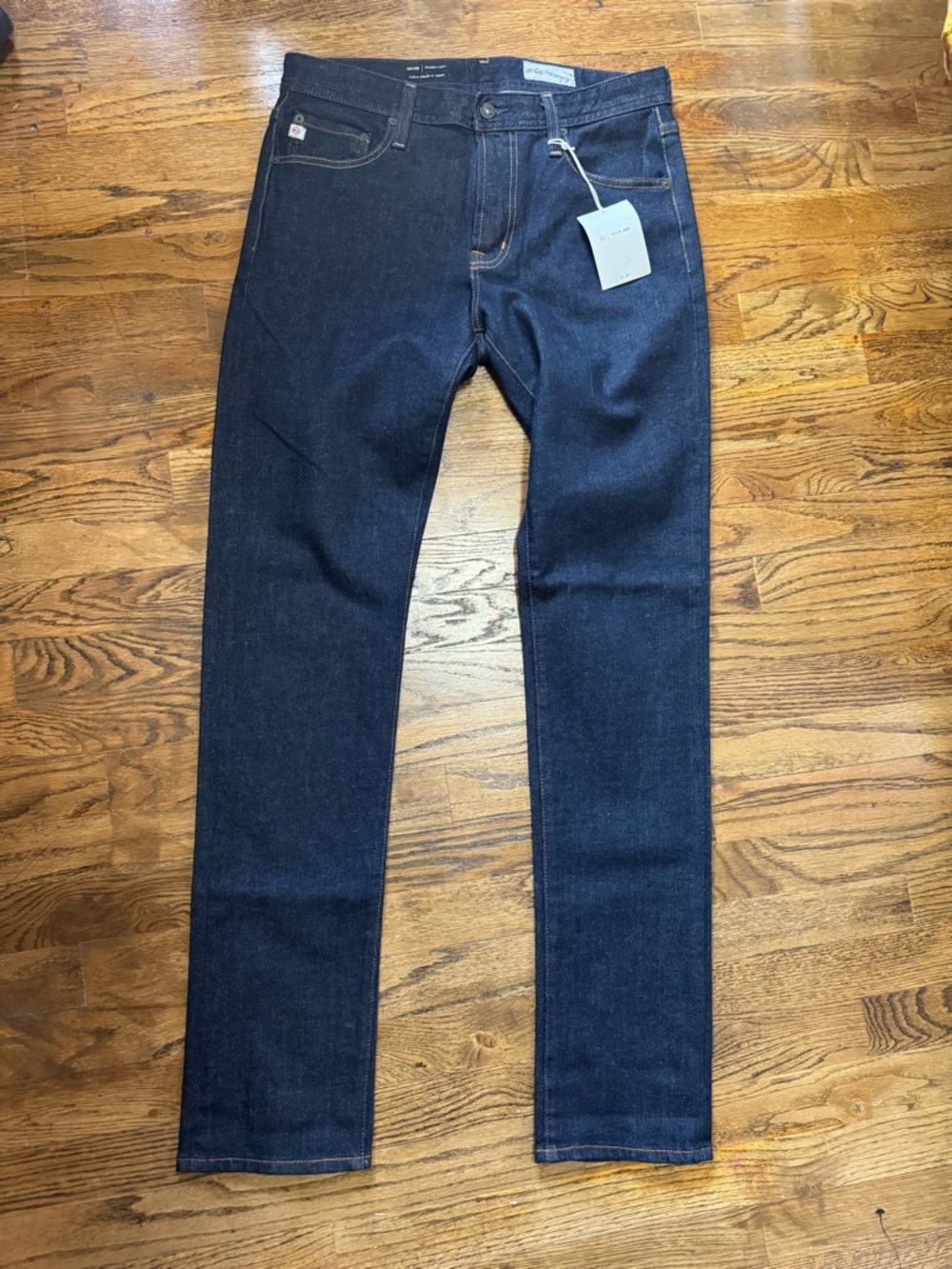 AG Adriano Goldschmied Men’s Crucial Indigo Dark Slim Jeans 31x34